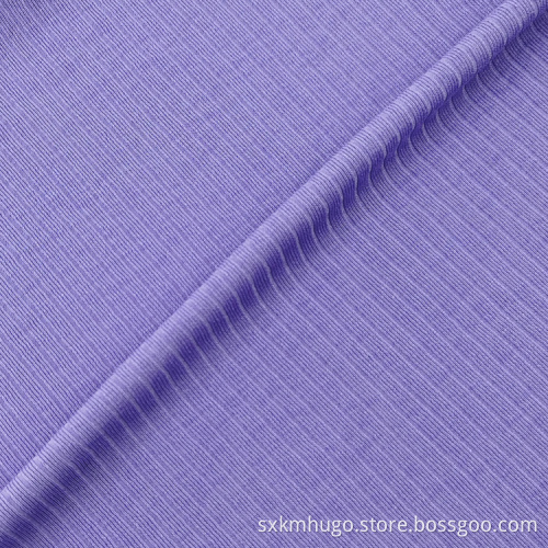 Spandex Brushed Rib Dyed Knitted Textile Telas Fabric
